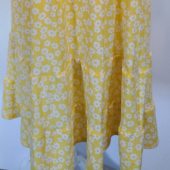 DEREK HEART JUNIORS 2X YELLOW SUPER SOFT&YUMMY COMFY V-NECK PULLOVER MIDI DRESS - Picture 6 of 10
